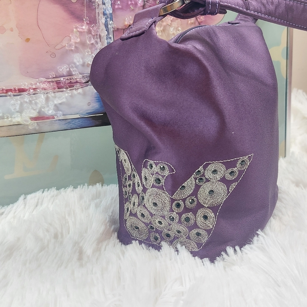 Armani Emporio Women’s Purple Nylon Handbag